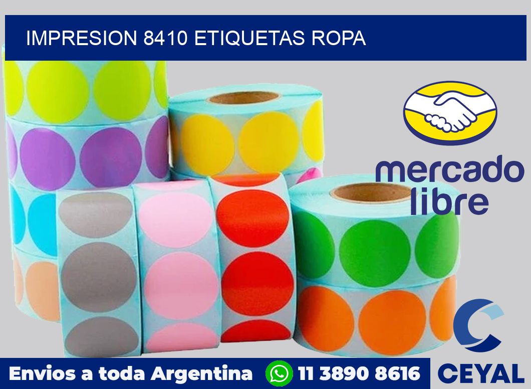 impresion 8410 etiquetas ropa