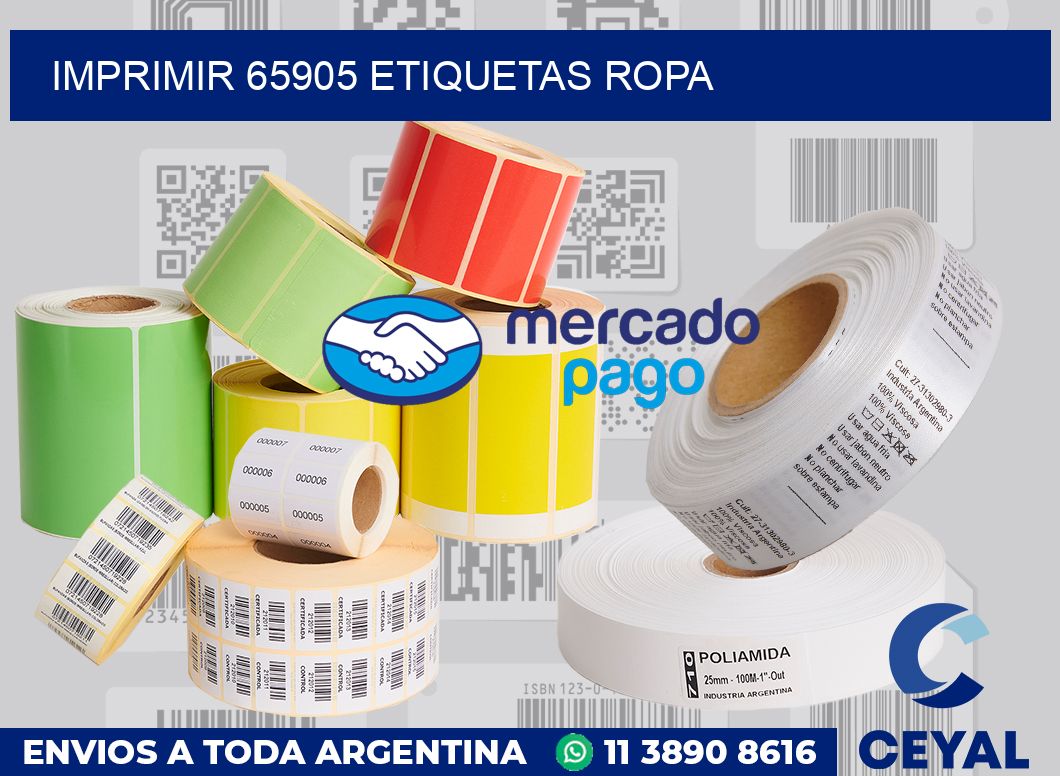 imprimir 65905 etiquetas ropa