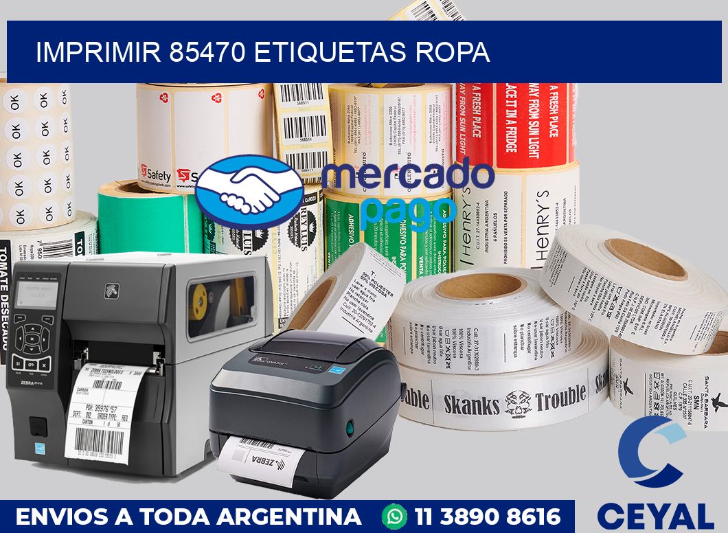 imprimir 85470 etiquetas ropa