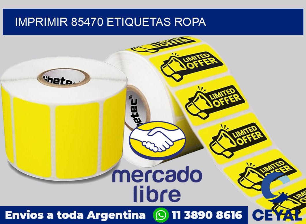 imprimir 85470 etiquetas ropa