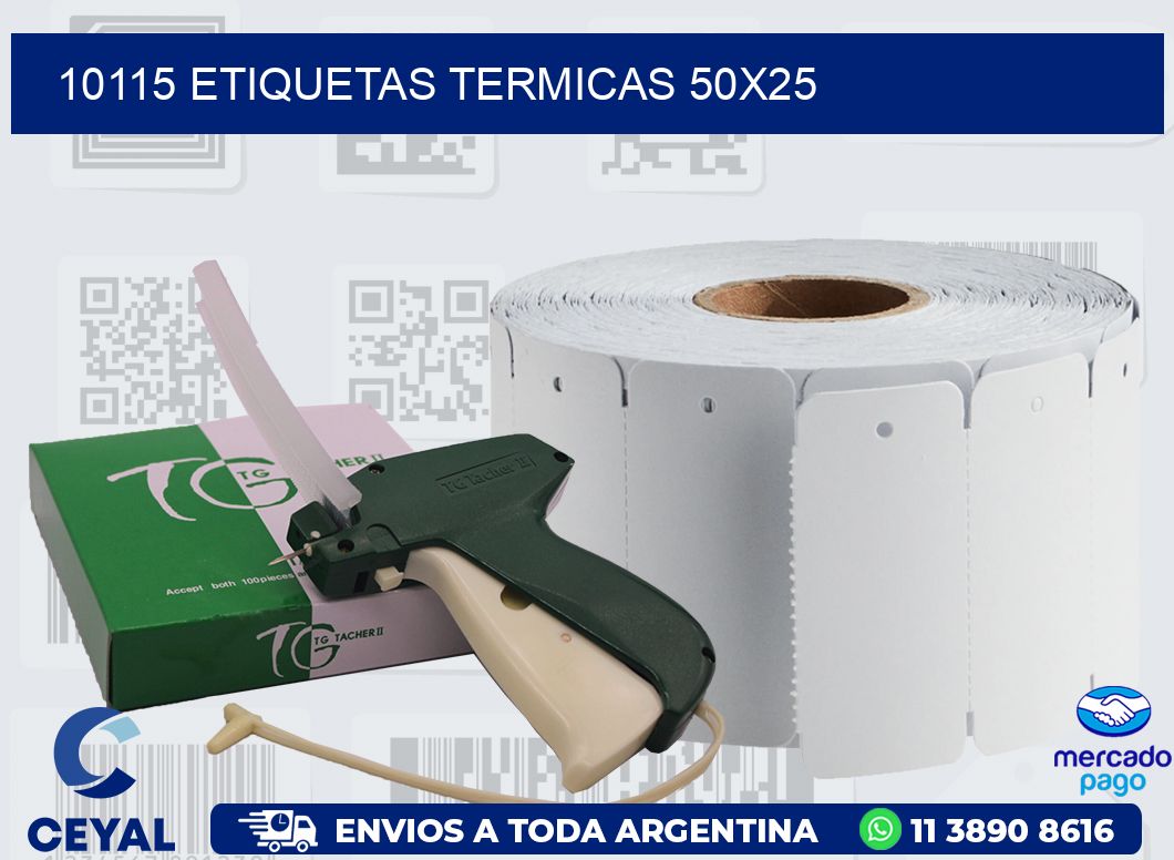 10115 ETIQUETAS TERMICAS 50X25