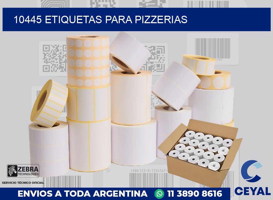 10445 ETIQUETAS PARA PIZZERIAS