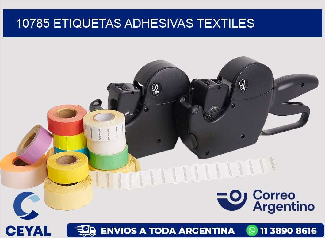 10785 ETIQUETAS ADHESIVAS TEXTILES