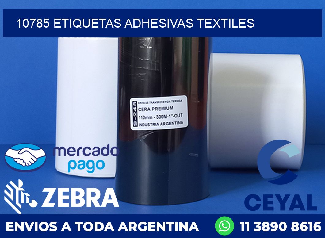 10785 ETIQUETAS ADHESIVAS TEXTILES