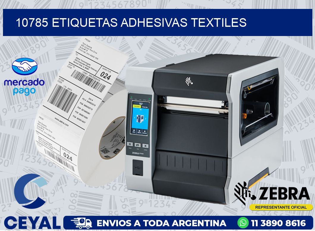 10785 ETIQUETAS ADHESIVAS TEXTILES