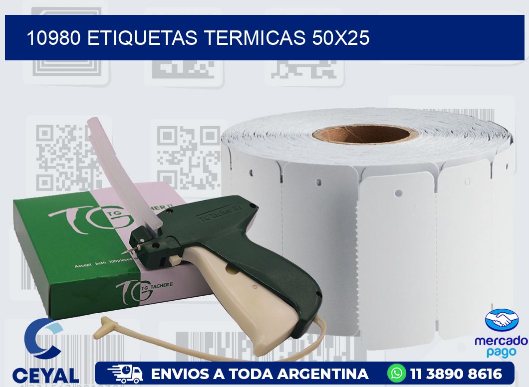 10980 ETIQUETAS TERMICAS 50X25