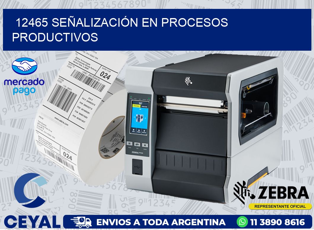 12465 SEÑALIZACIÓN EN PROCESOS PRODUCTIVOS