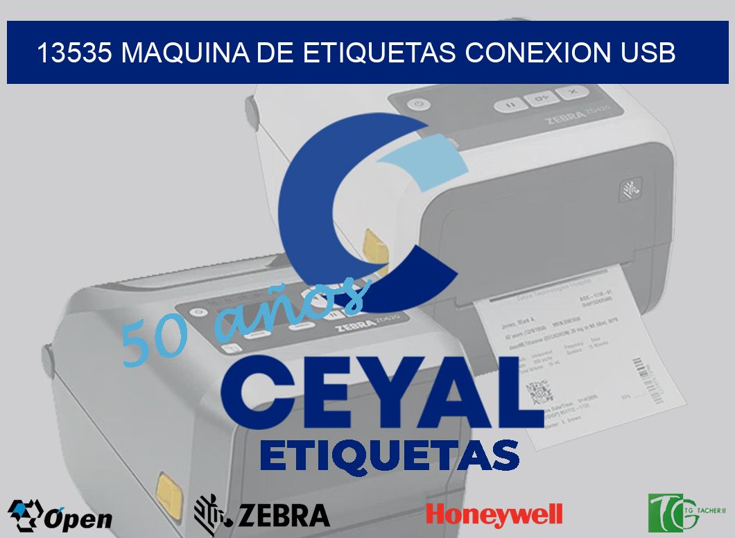 13535 MAQUINA DE ETIQUETAS CONEXION USB