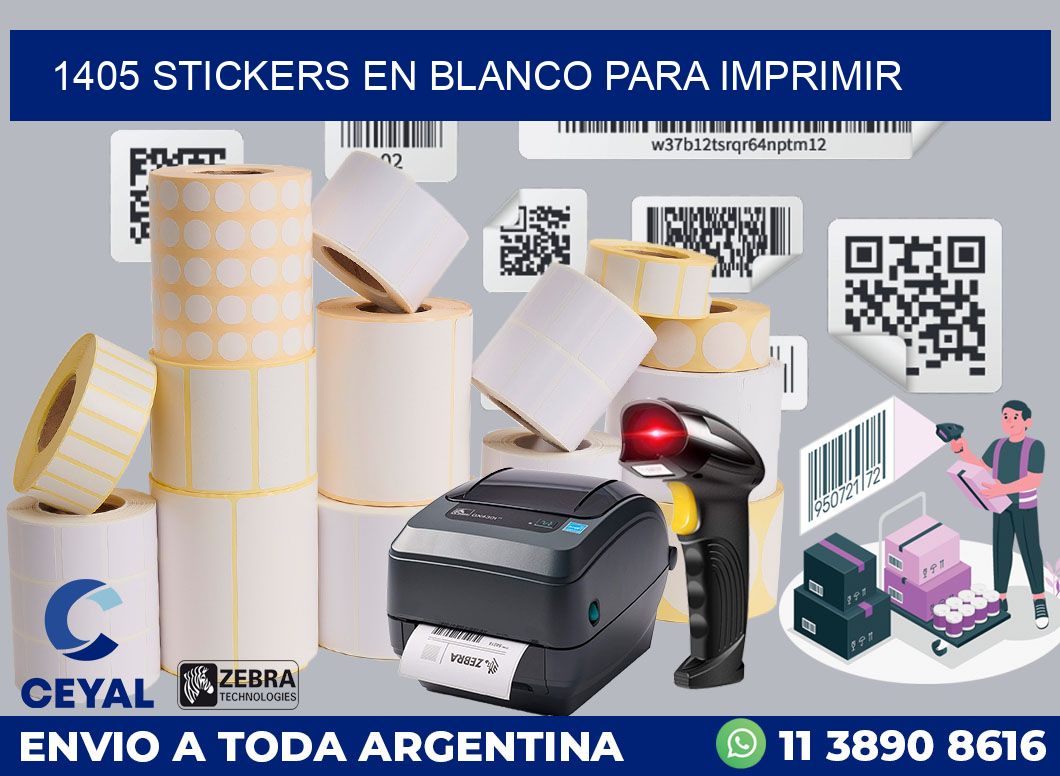 1405 STICKERS EN BLANCO PARA IMPRIMIR