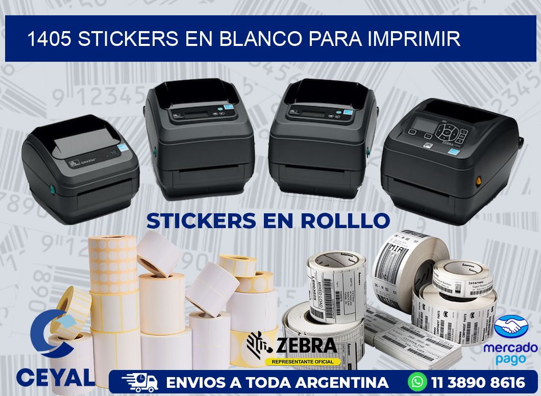 1405 STICKERS EN BLANCO PARA IMPRIMIR