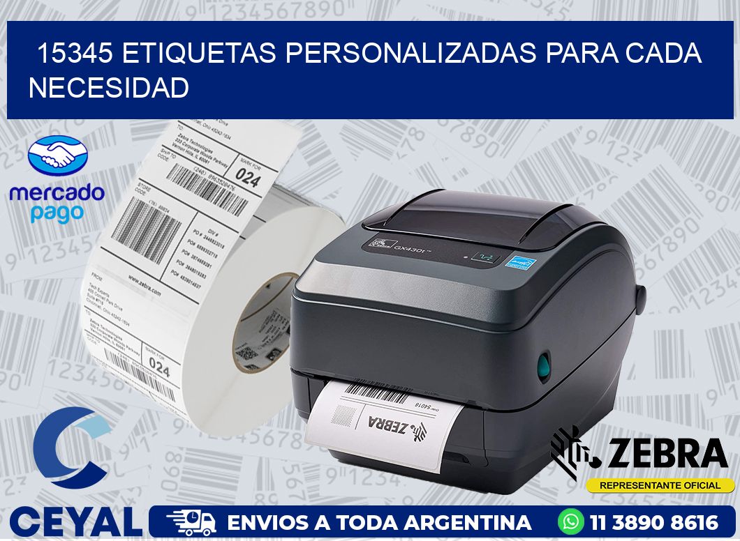 15345 ETIQUETAS PERSONALIZADAS PARA CADA NECESIDAD