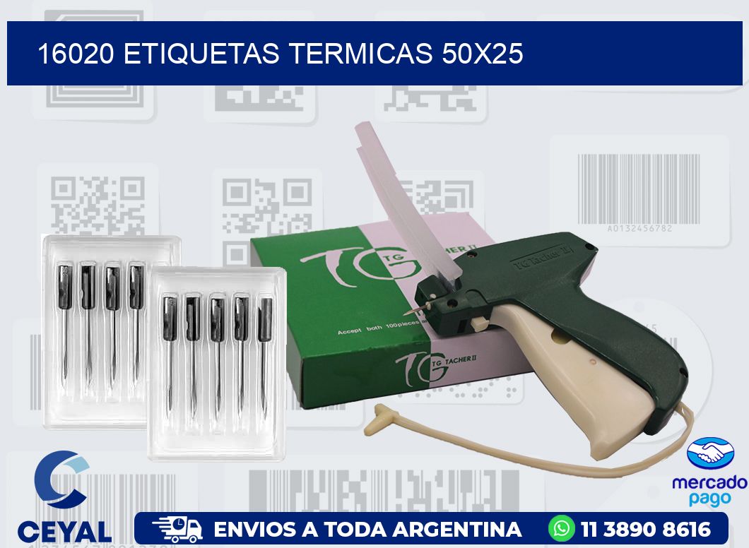 16020 ETIQUETAS TERMICAS 50X25