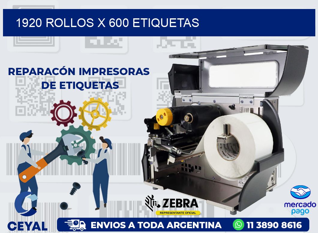 1920 ROLLOS X 600 ETIQUETAS