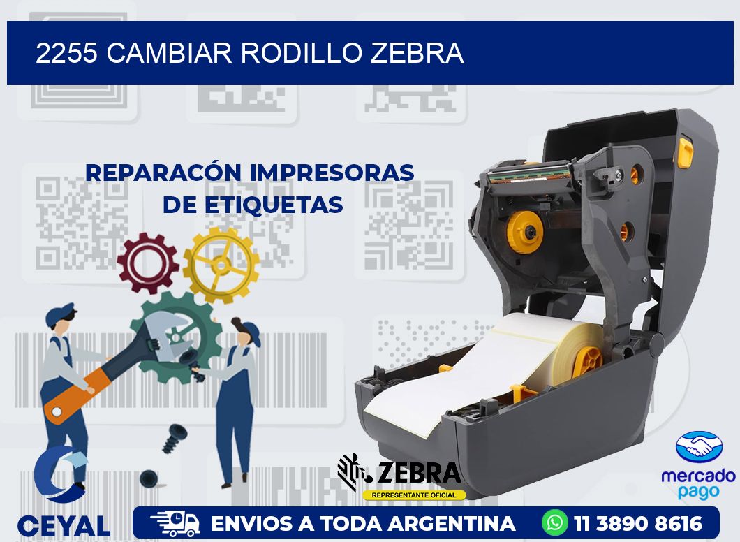 2255 CAMBIAR RODILLO ZEBRA