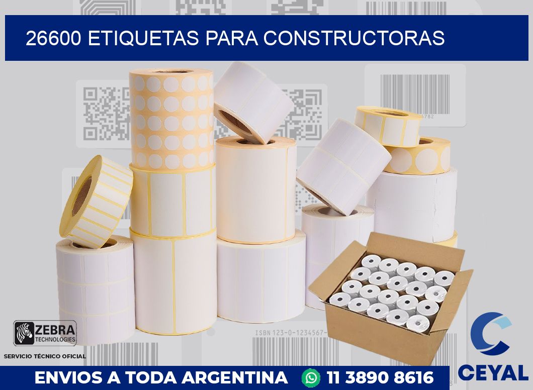 26600 ETIQUETAS PARA CONSTRUCTORAS