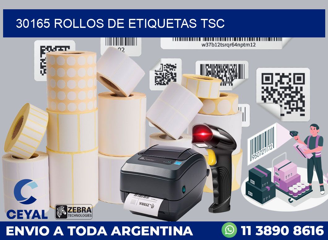 30165 ROLLOS DE ETIQUETAS TSC