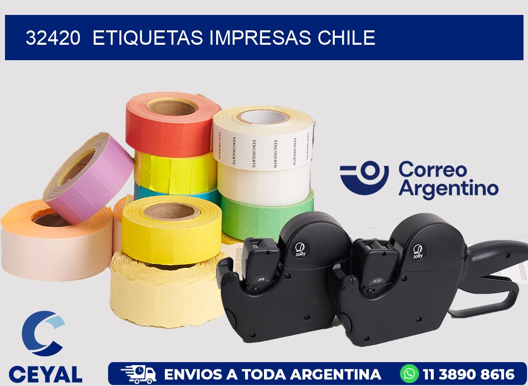 32420  ETIQUETAS IMPRESAS CHILE