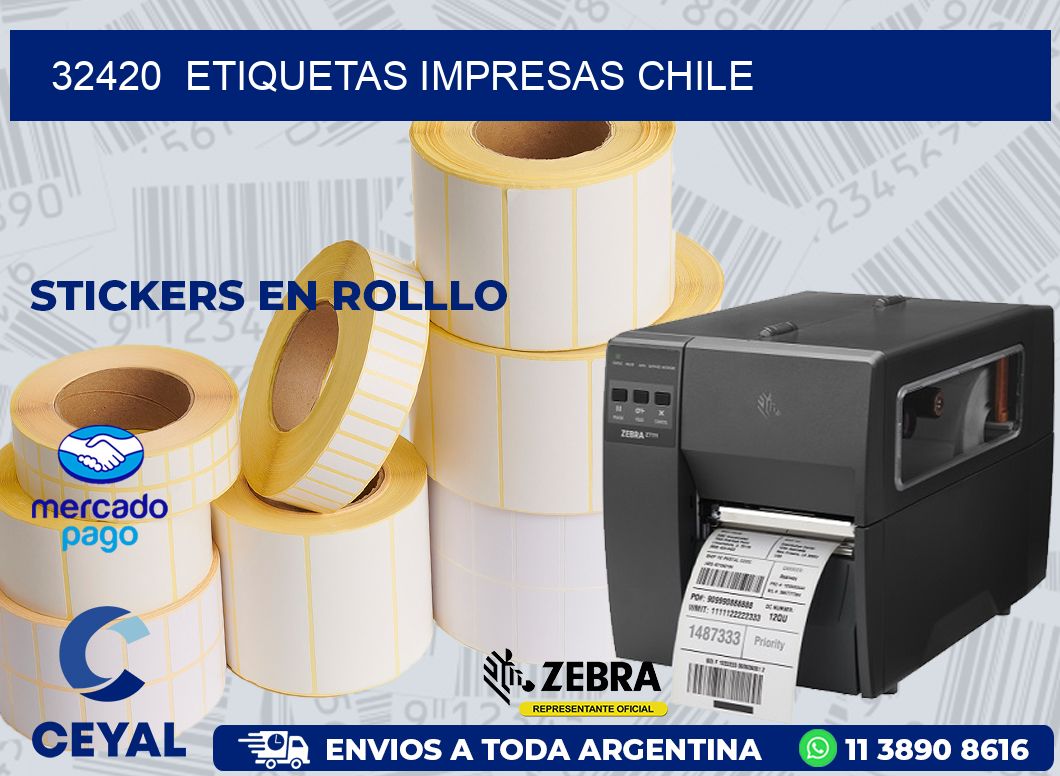 32420  ETIQUETAS IMPRESAS CHILE