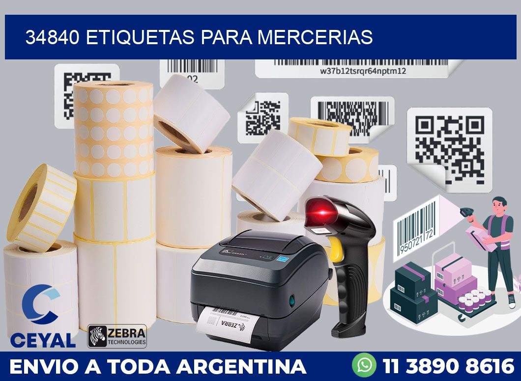 34840 ETIQUETAS PARA MERCERIAS