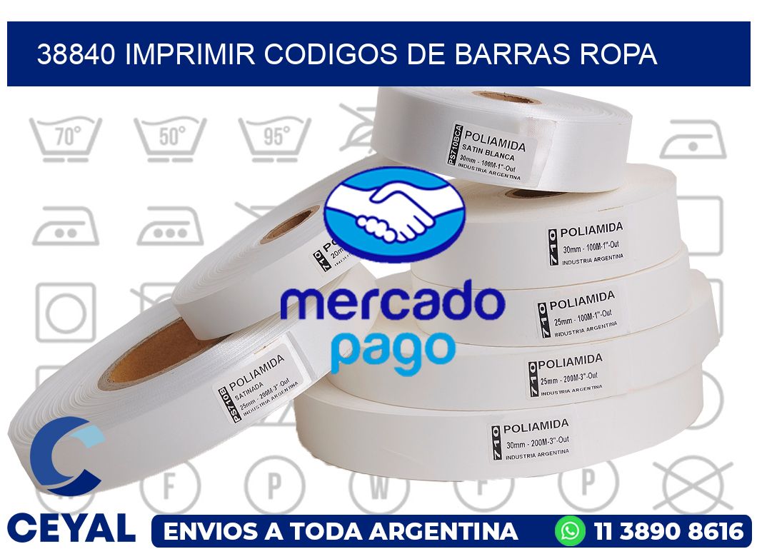 38840 IMPRIMIR CODIGOS DE BARRAS ROPA