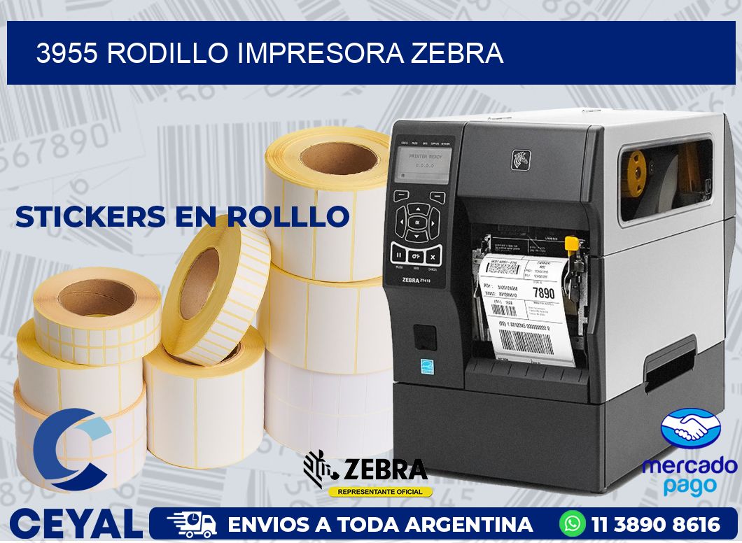 3955 RODILLO IMPRESORA ZEBRA