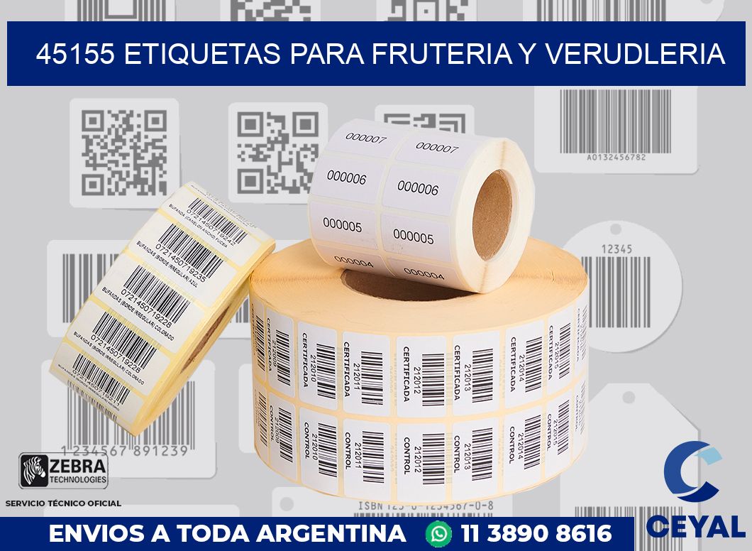 45155 ETIQUETAS PARA FRUTERIA Y VERUDLERIA