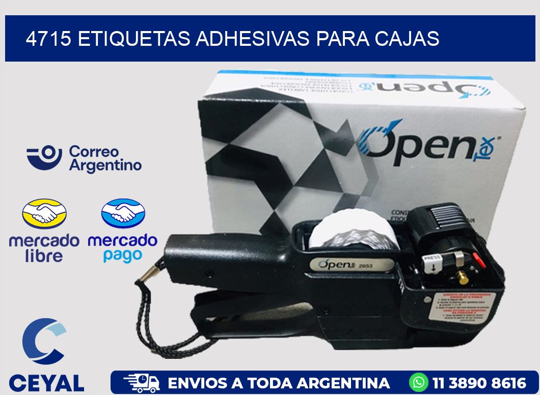 4715 ETIQUETAS ADHESIVAS PARA CAJAS