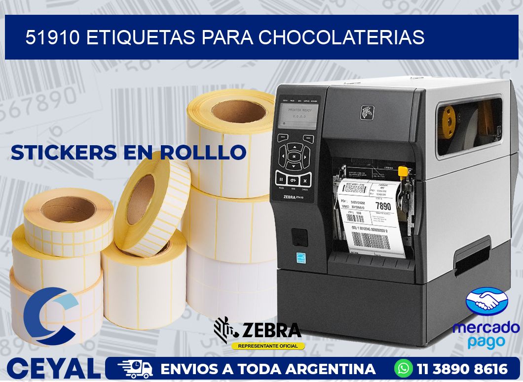 51910 ETIQUETAS PARA CHOCOLATERIAS