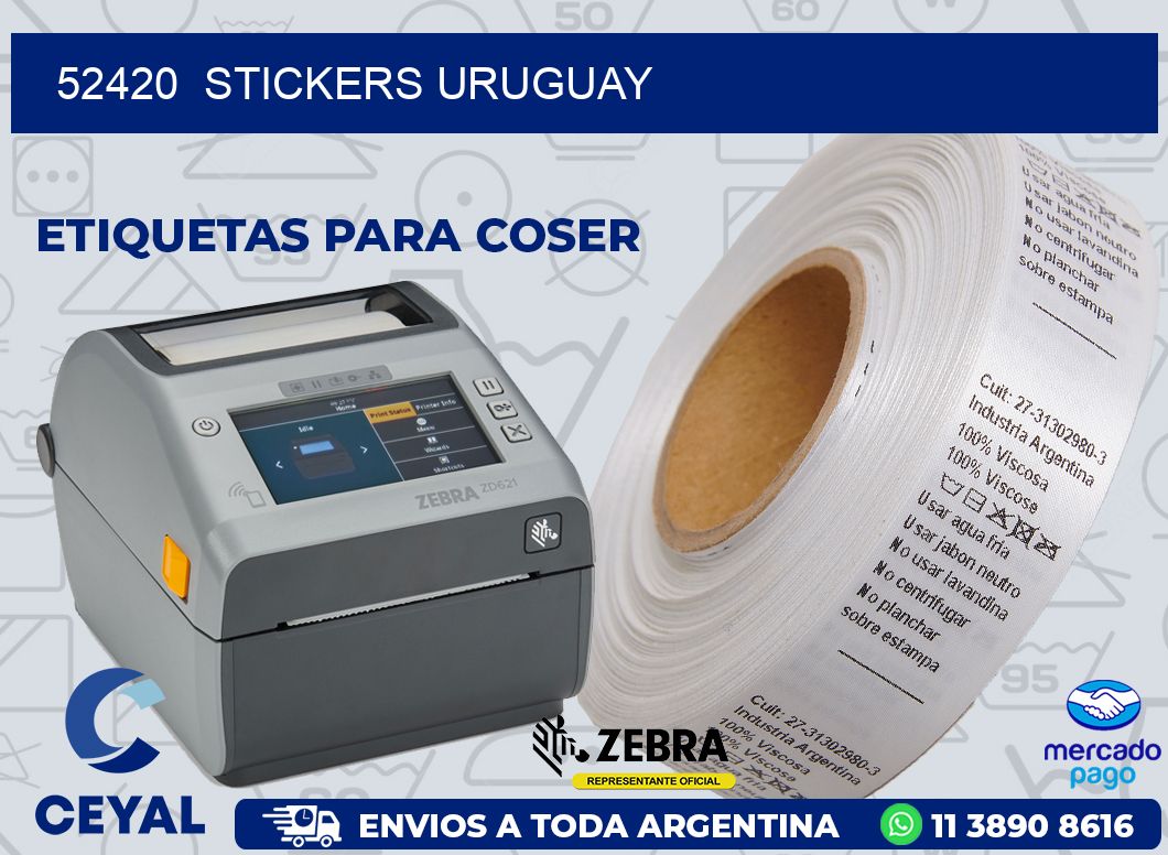 52420  STICKERS URUGUAY