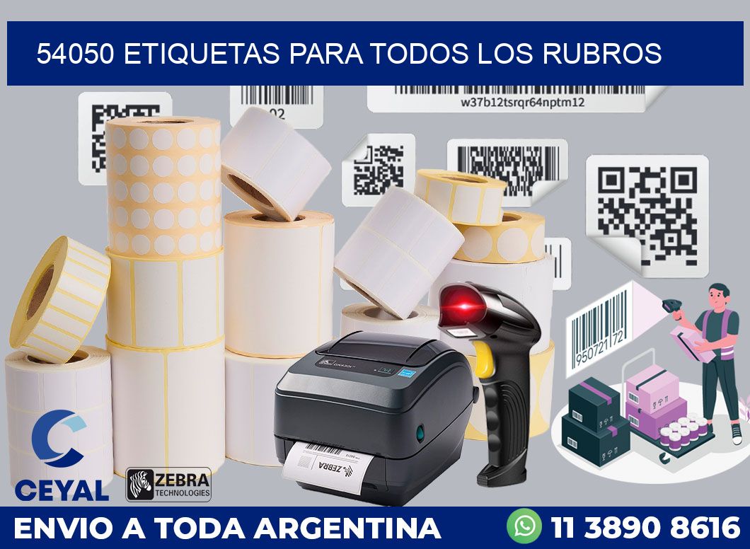 54050 ETIQUETAS PARA TODOS LOS RUBROS