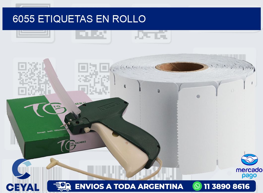 6055 ETIQUETAS EN ROLLO