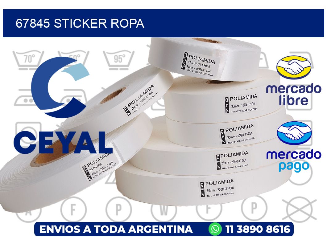 67845 STICKER ROPA