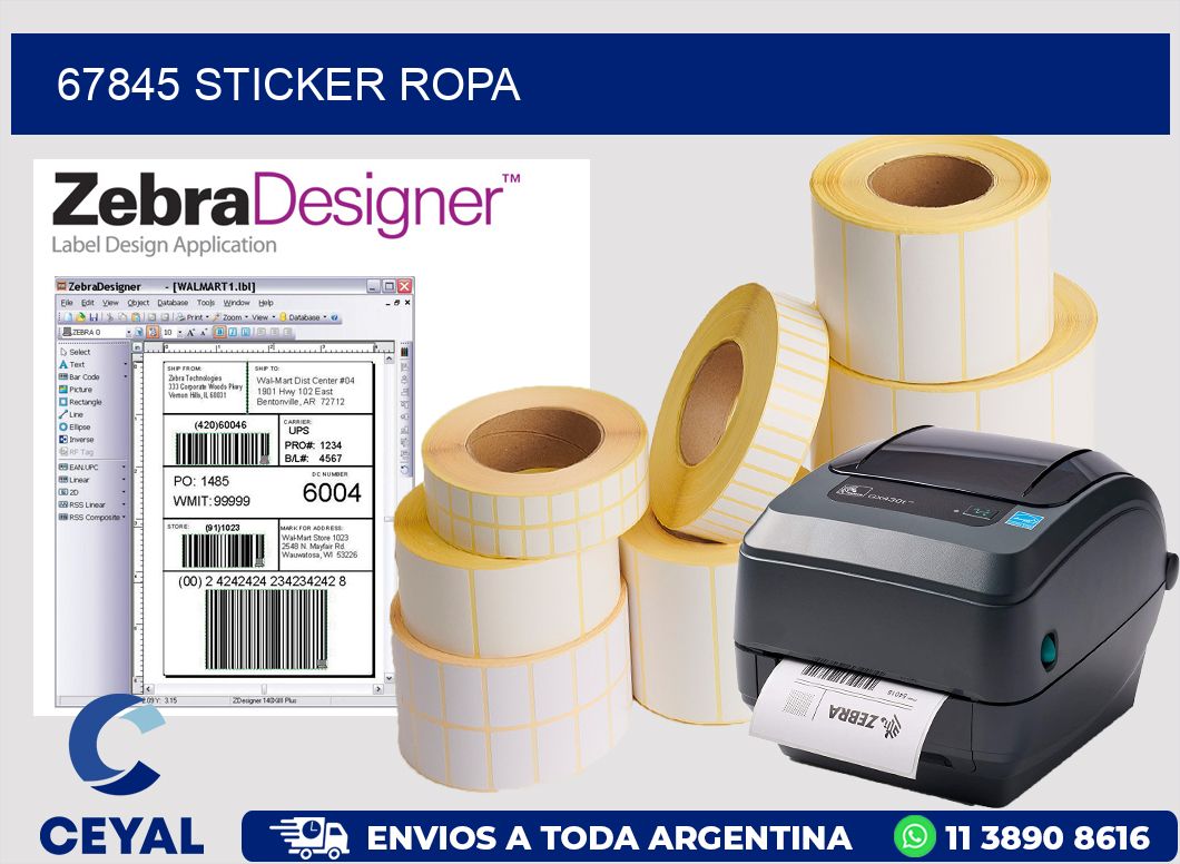 67845 STICKER ROPA