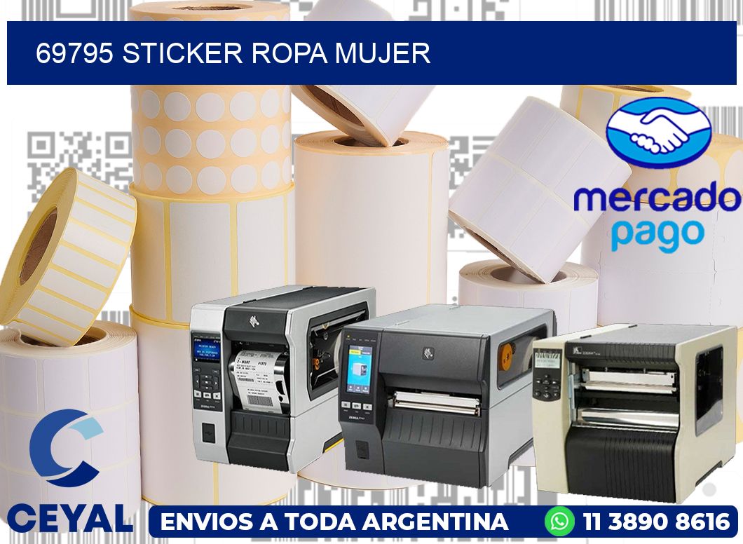 69795 STICKER ROPA MUJER