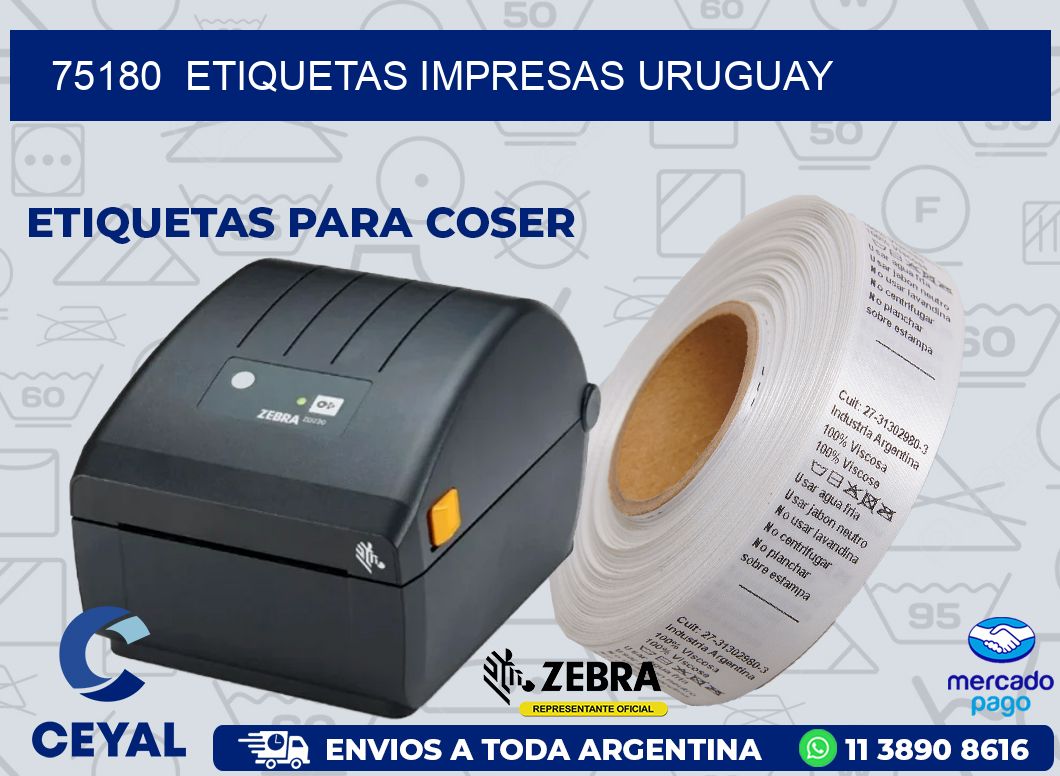 75180  ETIQUETAS IMPRESAS URUGUAY