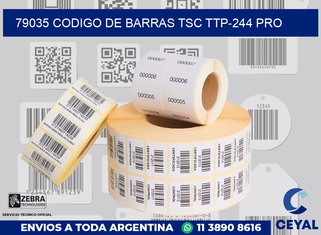 79035 CODIGO DE BARRAS TSC TTP-244 PRO