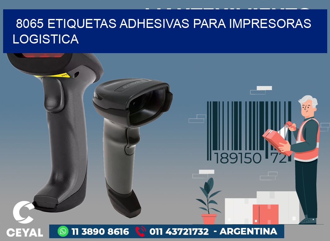 8065 ETIQUETAS ADHESIVAS PARA IMPRESORAS LOGISTICA