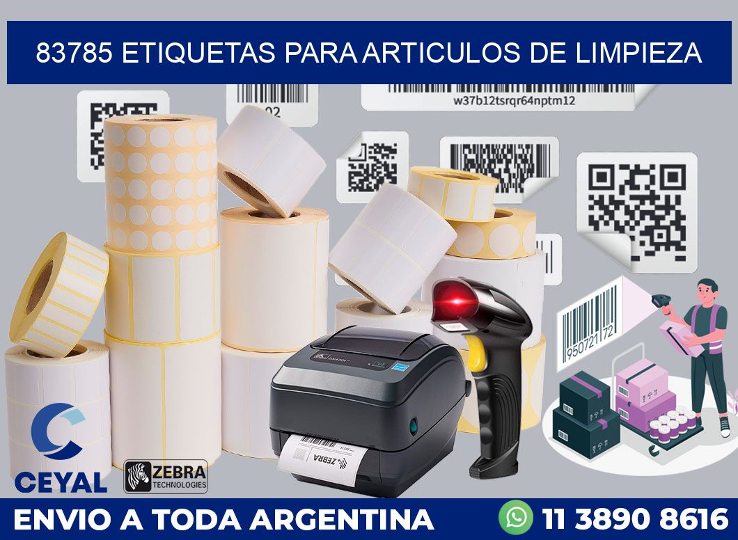 83785 ETIQUETAS PARA ARTICULOS DE LIMPIEZA