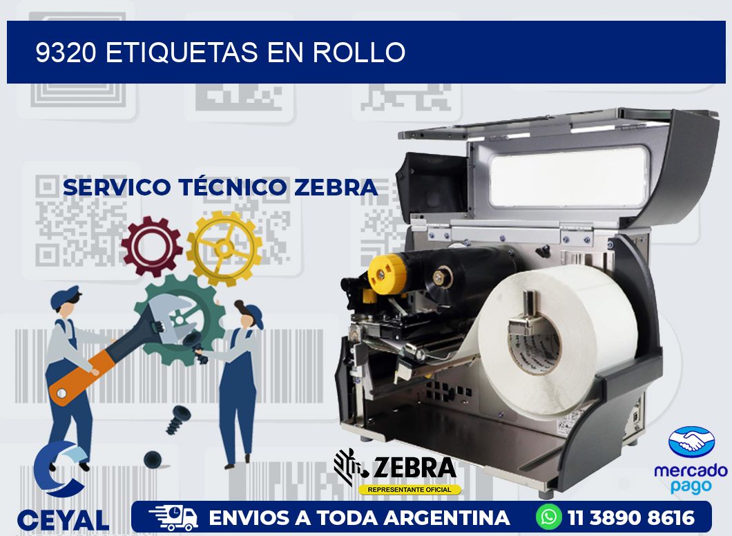 9320 ETIQUETAS EN ROLLO