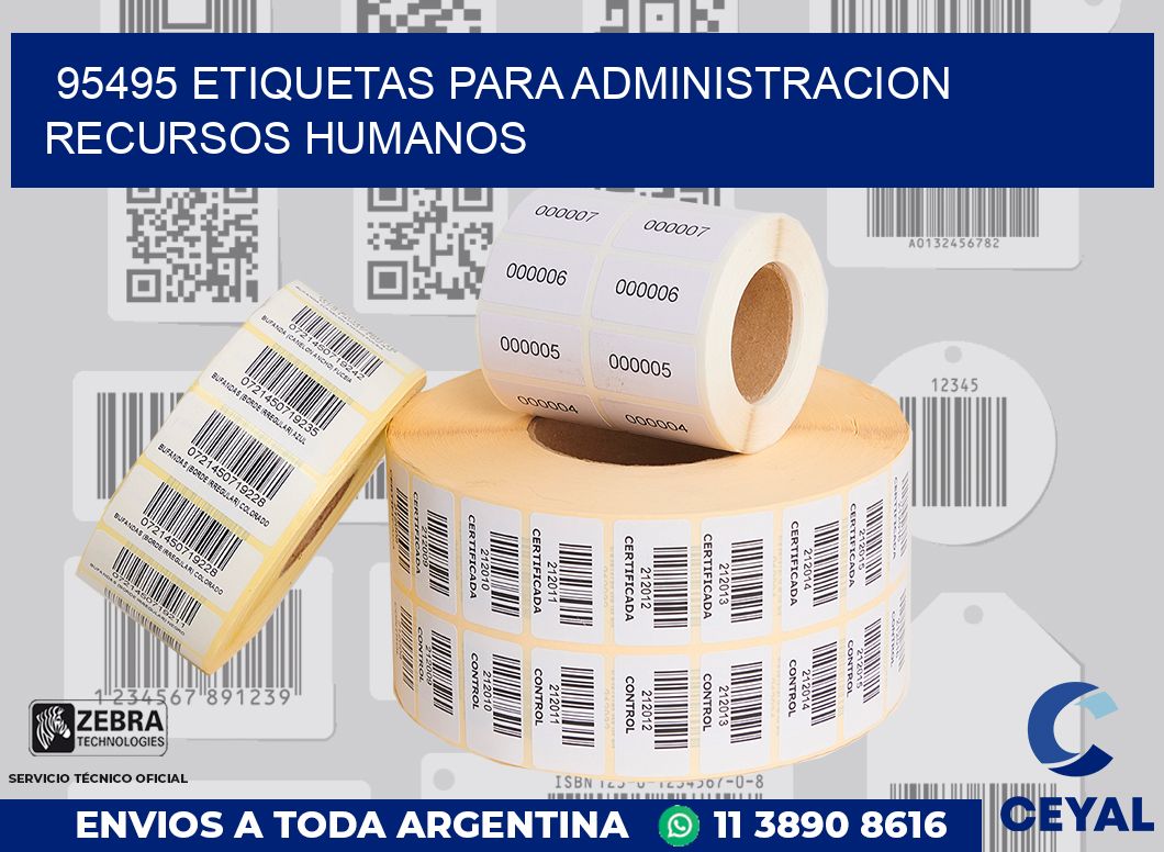 95495 ETIQUETAS PARA ADMINISTRACION RECURSOS HUMANOS