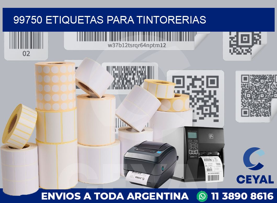 99750 ETIQUETAS PARA TINTORERIAS