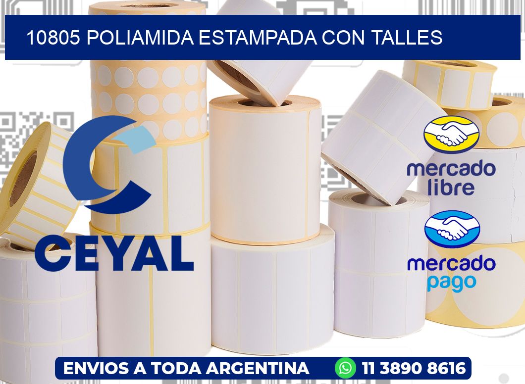 10805 POLIAMIDA ESTAMPADA CON TALLES