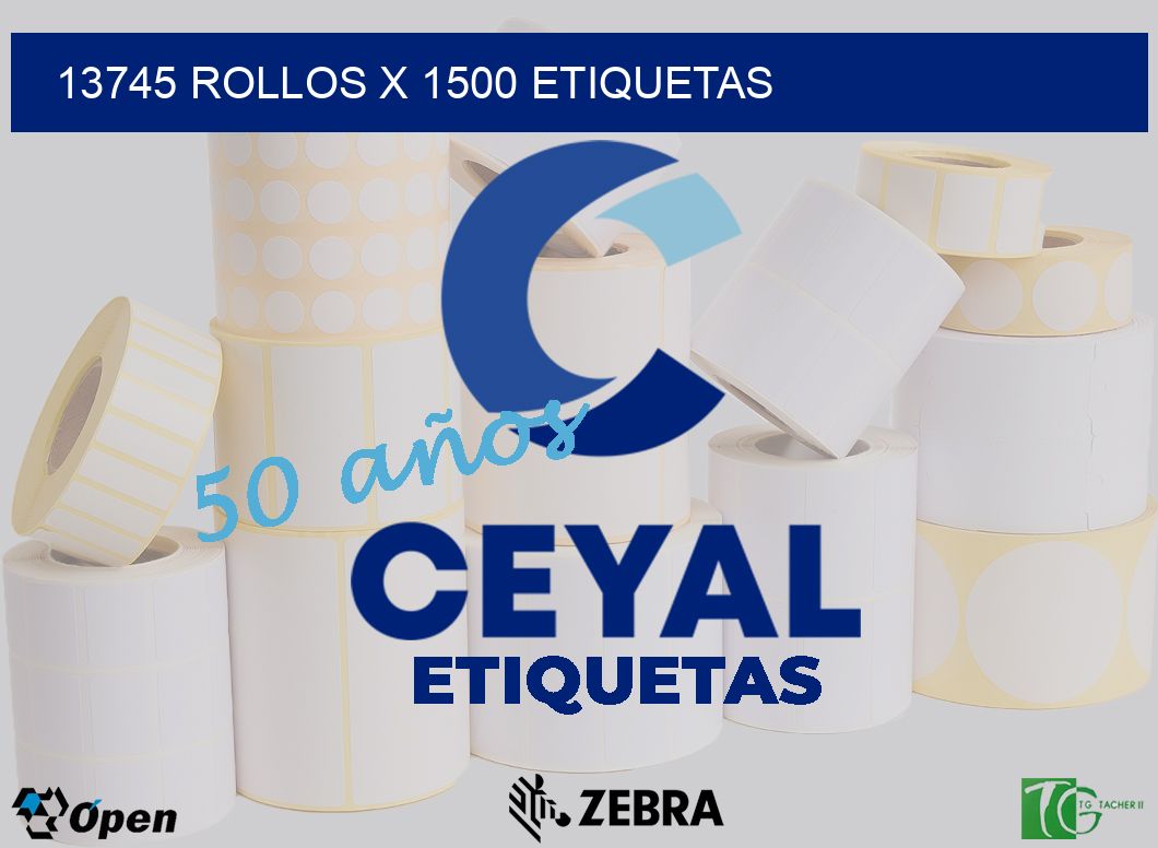 13745 Rollos x 1500 etiquetas