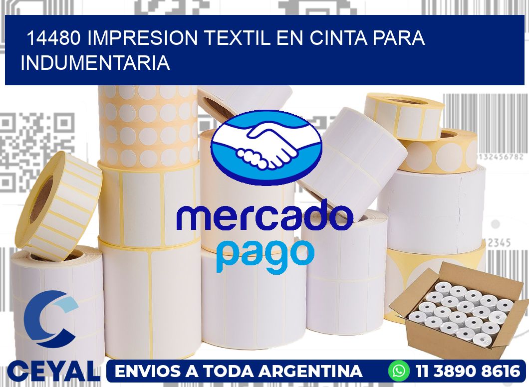 14480 IMPRESION TEXTIL EN CINTA PARA INDUMENTARIA