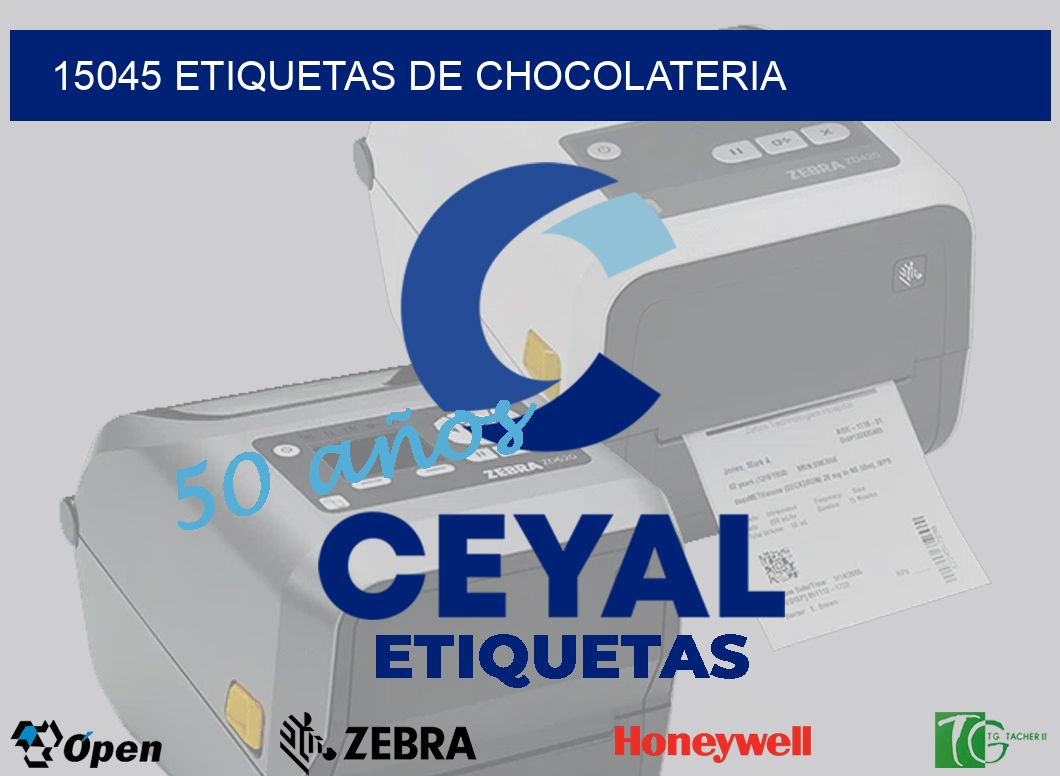 15045 ETIQUETAS DE CHOCOLATERIA