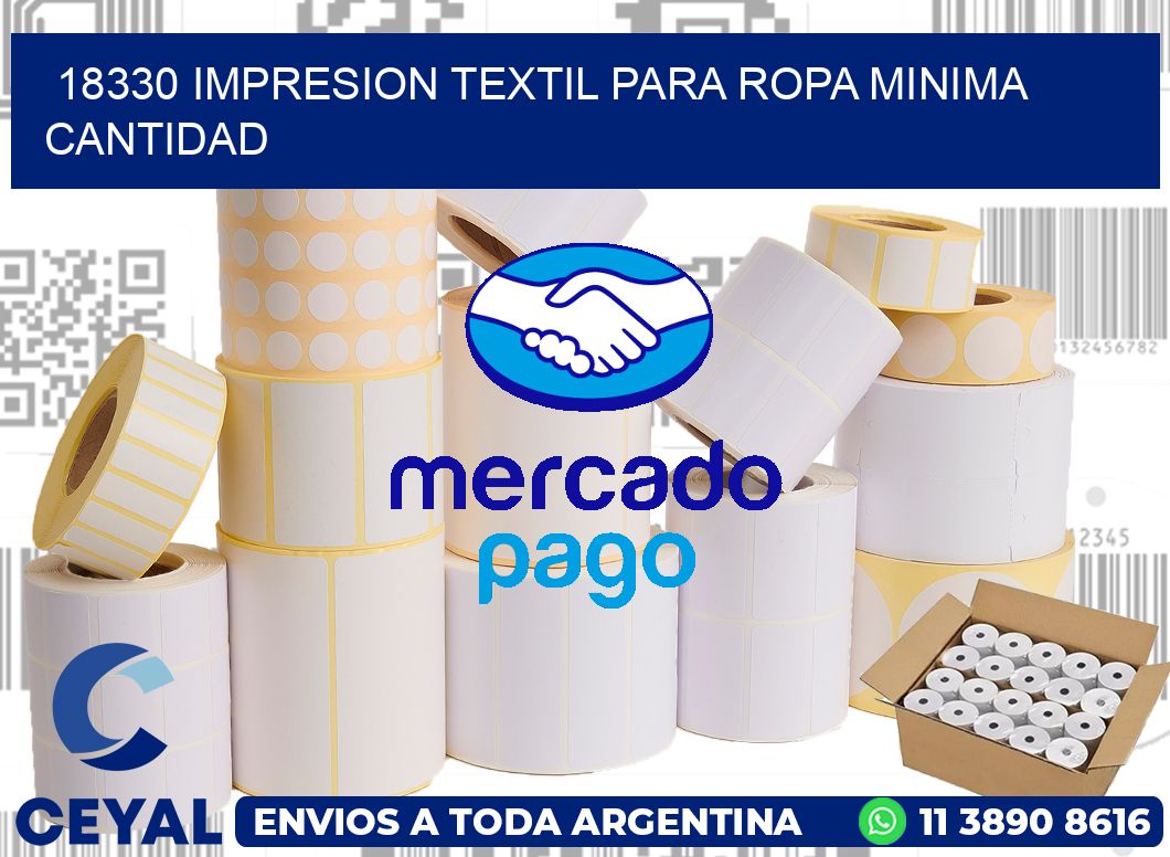 18330 IMPRESION TEXTIL PARA ROPA MINIMA CANTIDAD