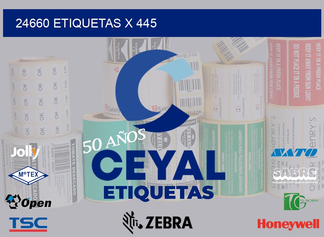 24660 Etiquetas x 445