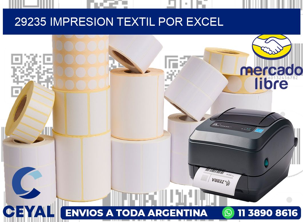 29235 IMPRESION TEXTIL POR EXCEL