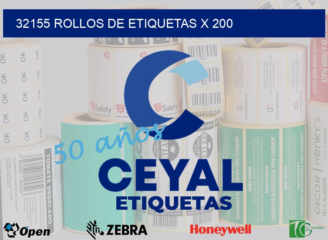 32155 rollos de etiquetas x 200