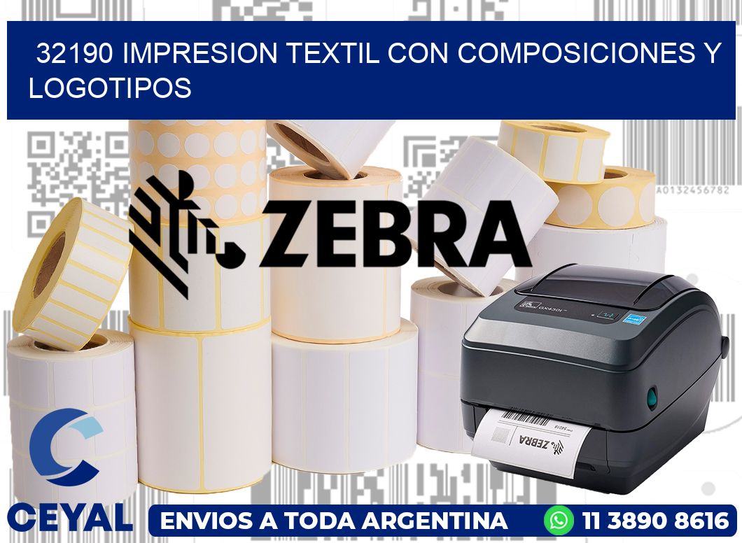 32190 IMPRESION TEXTIL CON COMPOSICIONES Y LOGOTIPOS